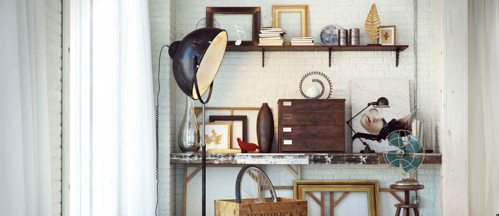 Learn how to get an industrial style home