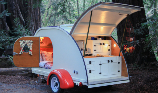 Get On An Adventure With This Vintage Teardrop Trailer!